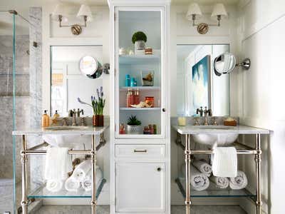  Preppy Traditional Family Home Bathroom. The Sawyers: Second Floor by Feng Shui Style.