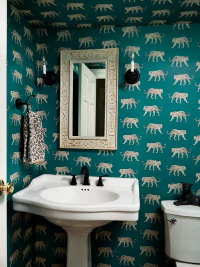  British Colonial Eclectic Family Home Bathroom. The Sawyers: English Pub by Feng Shui Style.
