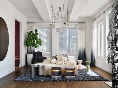  Mid-Century Modern Living Room. Four Seasons Residences by Jeff Schlarb Design Studio.