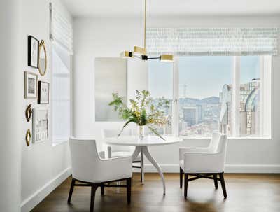  Mid-Century Modern Apartment Dining Room. Four Seasons Residences by Jeff Schlarb Design Studio.