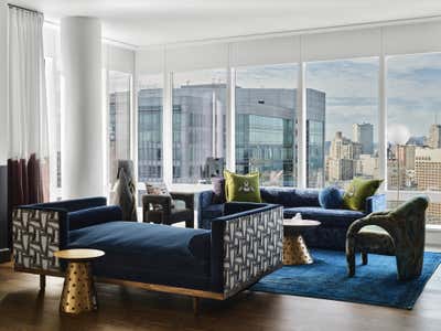  Maximalist Living Room. Four Seasons Residences by Jeff Schlarb Design Studio.