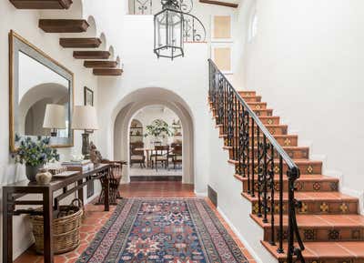  Southwestern Mediterranean Entry and Hall. BEVERLY HILLS by Katie Hodges Design.