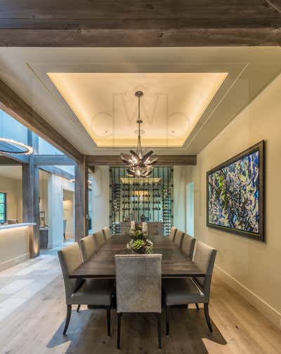  Contemporary Family Home Dining Room. Beacon Ridge by Ruggles Mabe Studio.