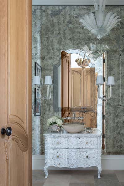  French Family Home Bathroom. Polo Club by Ruggles Mabe Studio.