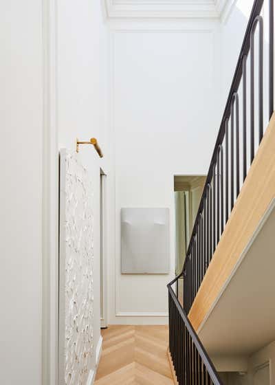  Contemporary Family Home Entry and Hall. D.C. Rowhouse by Jeremiah Brent Design.