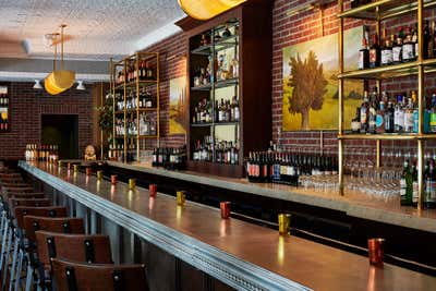  Restaurant Bar and Game Room. Felice- 224 Columbus Avenue by Sam Tannehill Interiors.