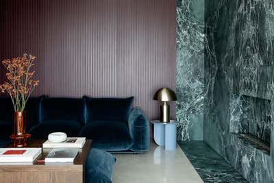  Mid-Century Modern Family Home Living Room. Lovers Walk by Kingston Lafferty Design.