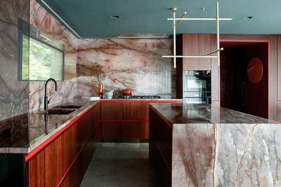  Mid-Century Modern Craftsman Family Home Kitchen. Lovers Walk by Kingston Lafferty Design.