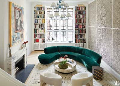  Eclectic Apartment Living Room. Upper East Side  by Atelier Armbruster.