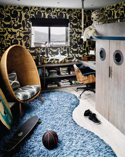  Mid-Century Modern Contemporary Family Home Children's Room. Butterfly House by Jamie Bush + Co..