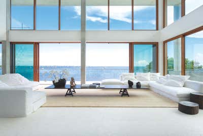  Minimalist Beach House Living Room. Casa Bahia by CEU Studio.