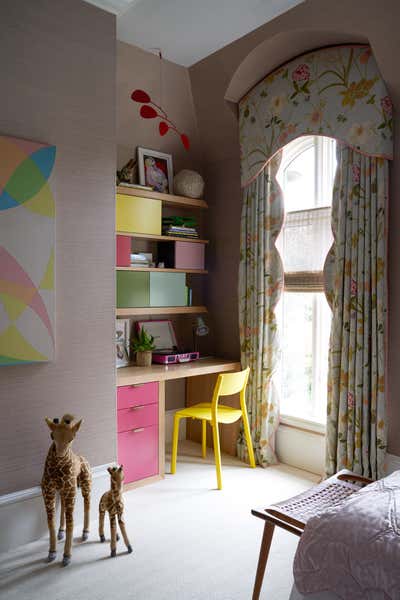  Traditional Contemporary Family Home Children's Room. Art in the Fast Lane by Barrie Benson Interior Design.