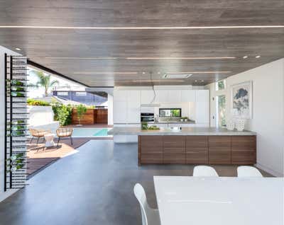  Modern Beach House Kitchen. Walnut by VerteX Design Studio.