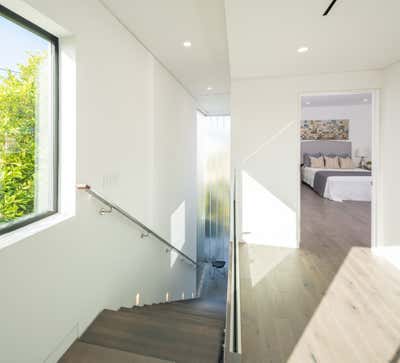  Minimalist Modern Beach House Entry and Hall. Walnut by VerteX Design Studio.