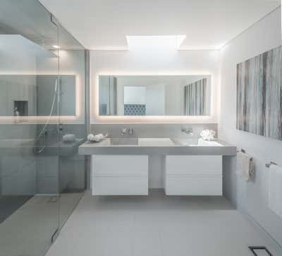  Industrial Scandinavian Beach House Bathroom. Walnut by VerteX Design Studio.