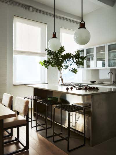 Modern Apartment Kitchen. West Village Loft by Elyse Petrella Interiors.