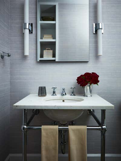  Traditional Apartment Bathroom. West Village Loft by Elyse Petrella Interiors.