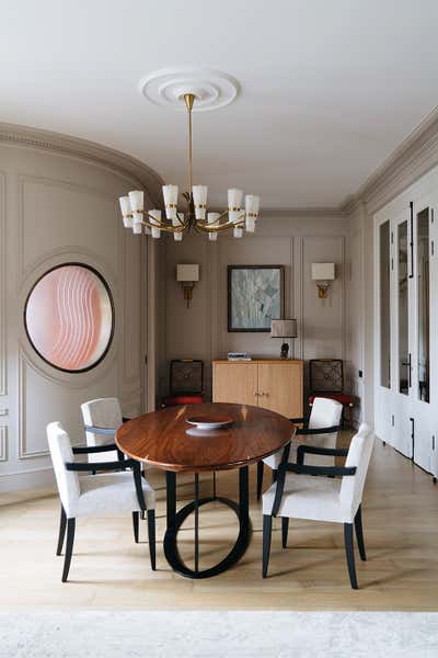  Bohemian French Apartment Dining Room. PARISIAN APARTMENT by ELENA KORNILOVA ARCHITECTURE D'INTERIEUR.
