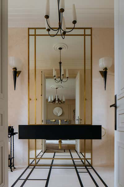  Bohemian Bathroom. PARISIAN APARTMENT by ELENA KORNILOVA ARCHITECTURE D'INTERIEUR.