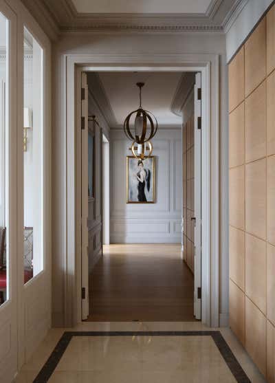  French Entry and Hall. PARISIAN APARTMENT by ELENA KORNILOVA ARCHITECTURE D'INTERIEUR.