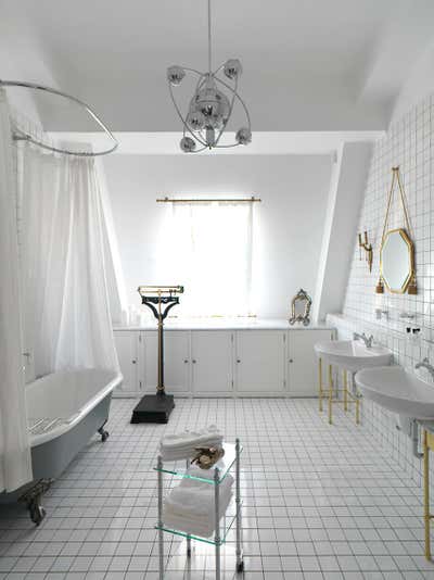  Bohemian Family Home Bathroom. COLLECTOR'S PENTHOUSE by ELENA KORNILOVA ARCHITECTURE D'INTERIEUR.