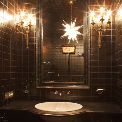Art Deco Bathroom. COLLECTOR'S PENTHOUSE by ELENA KORNILOVA ARCHITECTURE D'INTERIEUR.