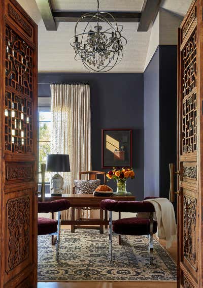  Asian Traditional Family Home Office and Study. A First Time Remodeler's Sanctuary by Andrea Schumacher Interiors.