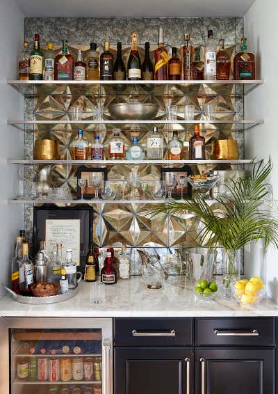  Eclectic Family Home Bar and Game Room. A First Time Remodeler's Sanctuary by Andrea Schumacher Interiors.