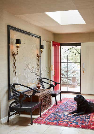  Eclectic Traditional Family Home Entry and Hall. Curated Family Charmer by Andrea Schumacher Interiors.