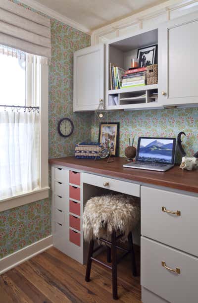  Eclectic Transitional Family Home Workspace. Mountain Magic by Andrea Schumacher Interiors.