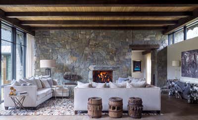  Rustic Living Room. Mountain Contemporary by Andrea Schumacher Interiors.