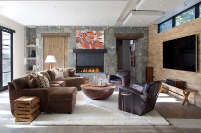  Modern Transitional Living Room. Mountain Contemporary by Andrea Schumacher Interiors.