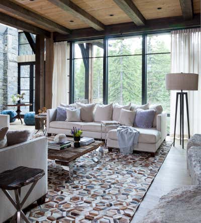  Rustic Living Room. Mountain Contemporary by Andrea Schumacher Interiors.
