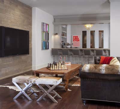  Contemporary Eclectic Family Home Bar and Game Room. Serene Boldness by Andrea Schumacher Interiors.