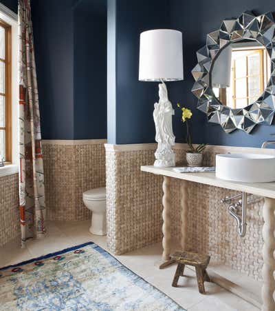  Eclectic Family Home Bathroom. Serene Boldness by Andrea Schumacher Interiors.