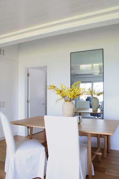 Coastal Beach House Dining Room. Calm & Collected Cliffside Retreat by Do Not Let Us Design.