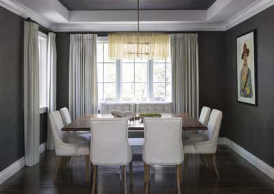  Eclectic Family Home Dining Room. Crisp Classic Interiors by Andrea Schumacher Interiors.