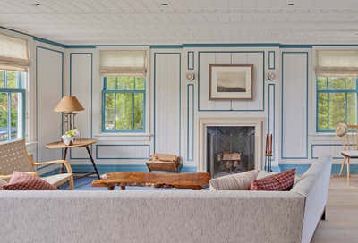  Coastal Beach House Living Room. East Hampton Dunes by Gramercy Design.