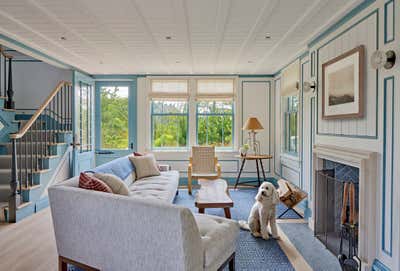  Transitional Living Room. East Hampton Dunes by Gramercy Design.