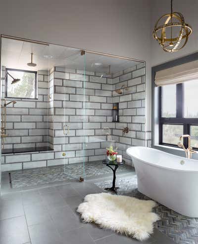  Eclectic Family Home Bathroom. Rustic Reimagined by Andrea Schumacher Interiors.