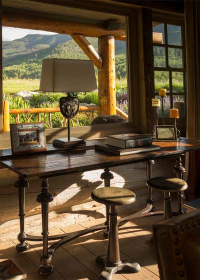  Vacation Home Workspace. Pony Up Ranch by Andrea Schumacher Interiors.