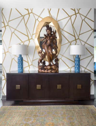  Asian Maximalist Family Home Entry and Hall. Stately Suburban by Andrea Schumacher Interiors.