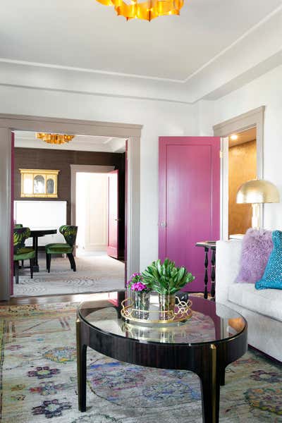  Maximalist Apartment Entry and Hall. San Francisco Flat by Andrea Schumacher Interiors.