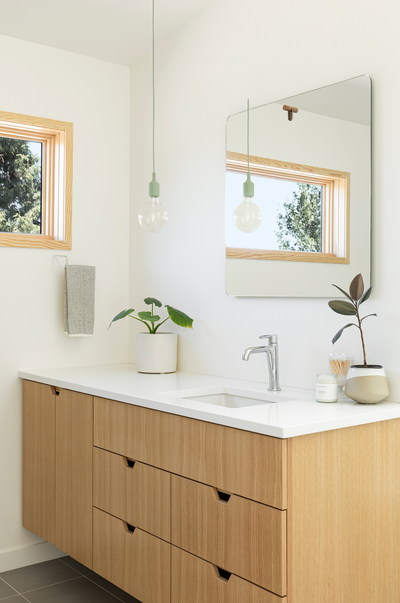  Organic Family Home Bathroom. Tabor Modern by THESIS Studio Architecture.