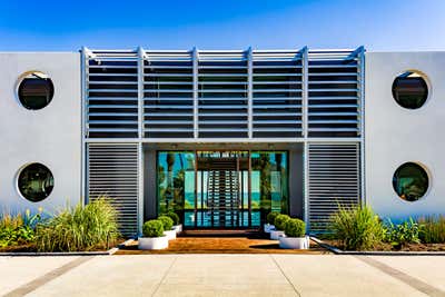  Contemporary Industrial Beach House Exterior. Ponte Vedra Beach, FL by KMH Design.