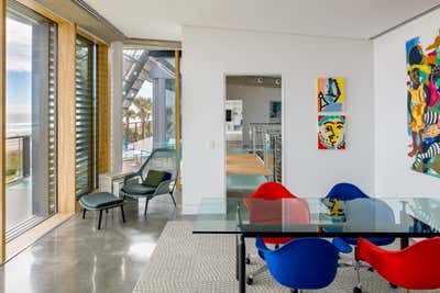  Contemporary Industrial Beach House Office and Study. Ponte Vedra Beach, FL by KMH Design.