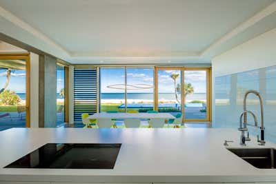  Industrial Beach House Dining Room. Ponte Vedra Beach, FL by KMH Design.