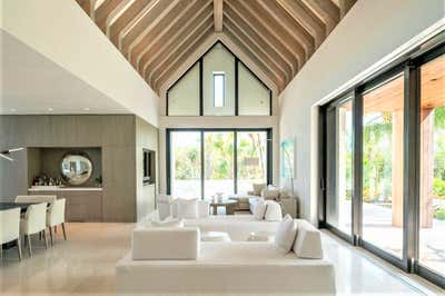  Beach Style Beach House Living Room. Bakers Bay, Bahamas by KMH Design.