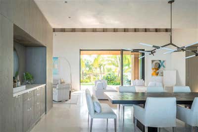  Minimalist Tropical Beach House Dining Room. Bakers Bay, Bahamas by KMH Design.