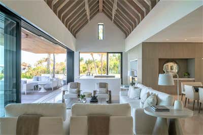  Minimalist Tropical Beach House Living Room. Bakers Bay, Bahamas by KMH Design.